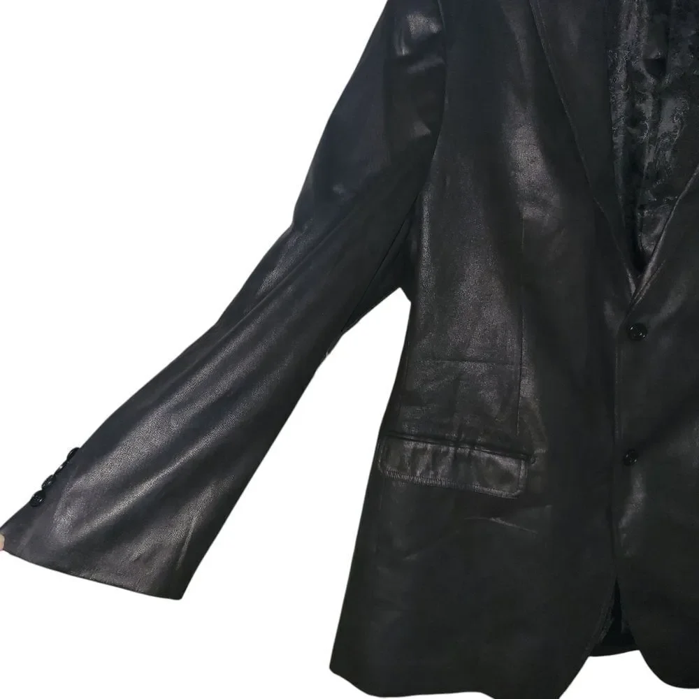 Pronto Uomo Black Sport Coat Classic Wool Blend